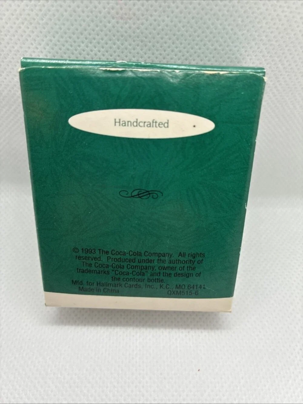 Hallmark 1993 Coca Cola Pour Some More Miniature Keepsake Ornament With Box